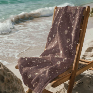 Himmlisches Mystisches Nahtloses Muster Strandtuch