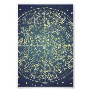 Himmlisches Raum-Diagramm Fotodruck