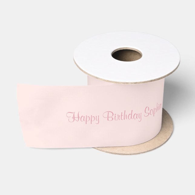 Himmlisches Rosa Geburtstag Satinband (Spule)