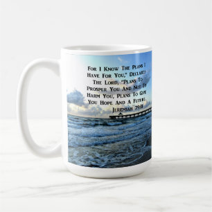 HIMMLISCHES SCRIPTURE-DESIGN JEREMIAH 29:11 KAFFEETASSE