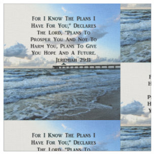 HIMMLISCHES SCRIPTURE-DESIGN JEREMIAH 29:11 STOFF