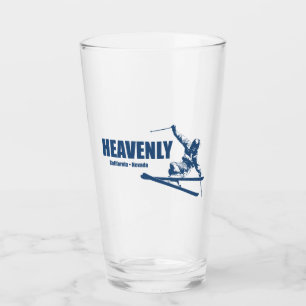 Himmlisches Skigebiet California Nevada Skier Glas
