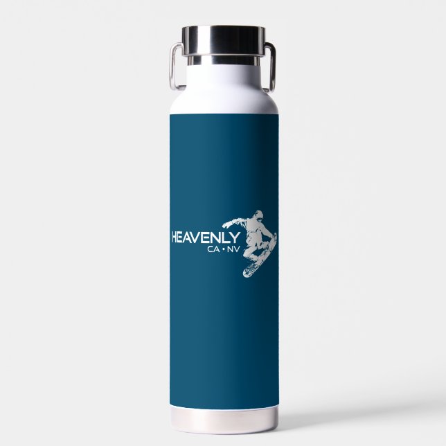 Himmlisches Skigebiet California Nevada Snowboarde Trinkflasche (Vorne)