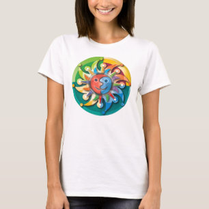 Himmlisches Sonnenaufgang-Trägershirt T-Shirt