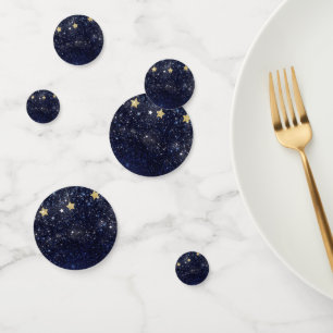 Himmlisches Starry unter dem Stern-Goldblau-Party Konfetti