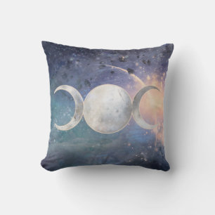Himmlisches Universum Triple Moon Goddess Moonston Kissen