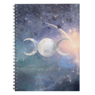 Himmlisches Universum Triple Moon Goddess Moonston Notizblock