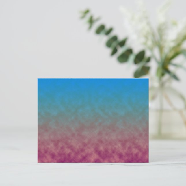 Himmlisches Verblassen Postkarte (Stehend Vorderseite)