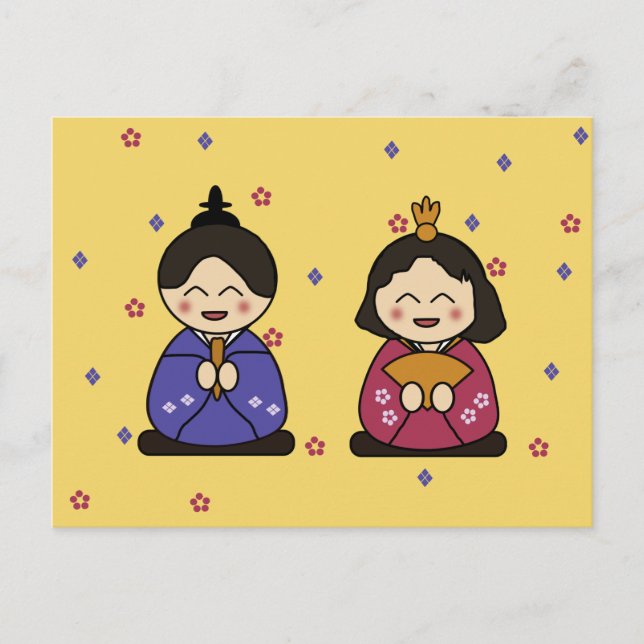 Hina Ningyo Postkarte (Vorderseite)