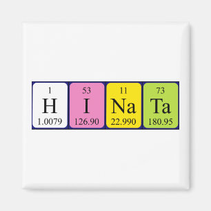 Hinata-Magnet für den periodischen Tabellennamen Magnet