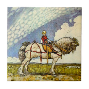 „Hinaus in die weite Welt“ von John Bauer Fliese