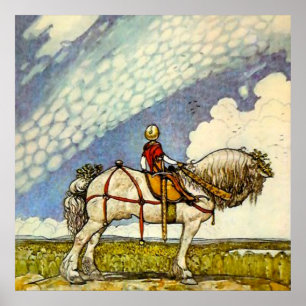 „Hinaus in die weite Welt“ von John Bauer Poster