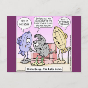 Hindenburg The Spater Years Rick London Funny Postkarte