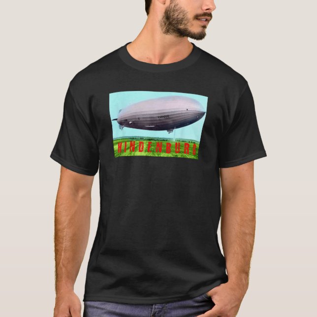 Hindenburg Vintage Airship Zeppelin Tee (Vorderseite)