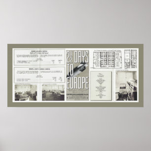 Hindenburg Vintage Reisebroschüren Poster