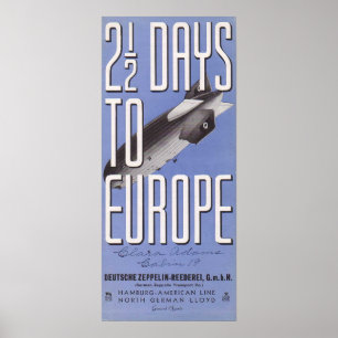 Hindenburg - Zepplin Plakat