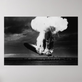 Hindenburger Desaster - Zeppelin-Explosionssegment Poster