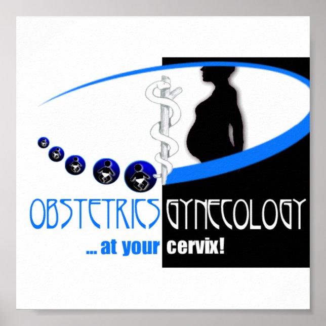 HINDERNISSE / GYNEKOLOGIE BEI IHREM CERVIX - FUNNY POSTER (Vorne)