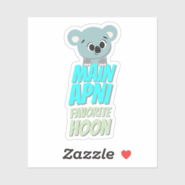 Hindi Bollywood Fun Quote Sticker (Blatt)