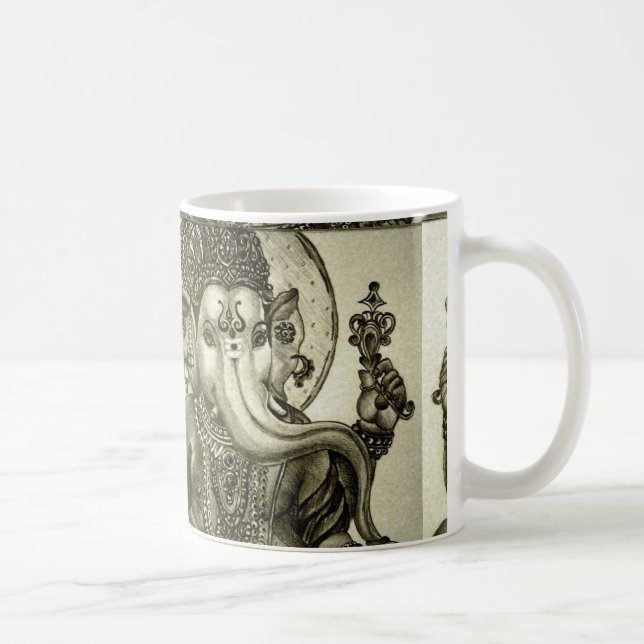 HINDISCHER ELEFANT-GOTT KAFFEETASSE (Rechts)