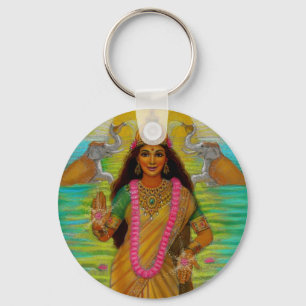 Hindischer Göttin Lakshmi Schlüsselanhänger