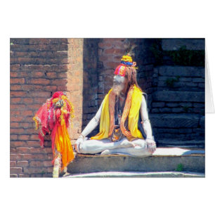 Hindischer Priester in Kathmandu, im Nepal-ALIAS