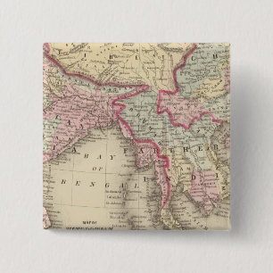 Hindoostan, Farther India, China, Tibet 2 Button