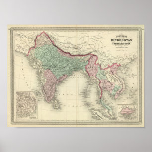 Hindoostan und weiteres Indien Poster