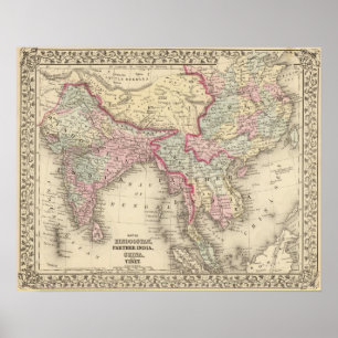 Hindoostan, weiteres Indien, China, Tibet 2 Poster