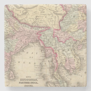 Hindoostan, weiteres Indien, China, Tibet 2 Steinuntersetzer