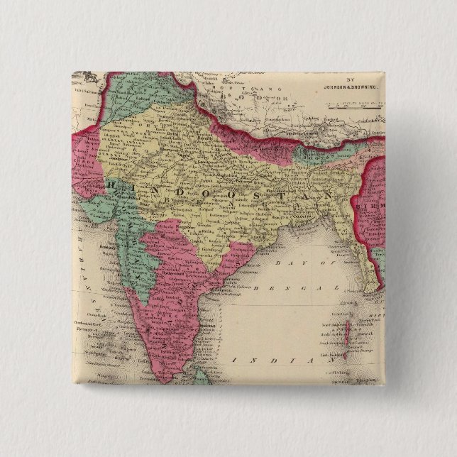 Hindos oder Britisches Indien Button (Vorderseite)