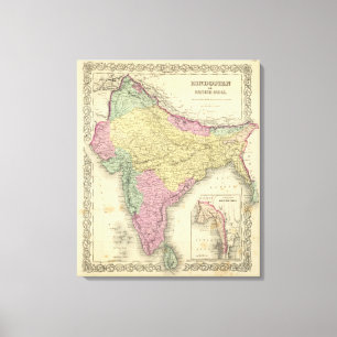 Hindostan oder britisches Indien 2 Leinwanddruck