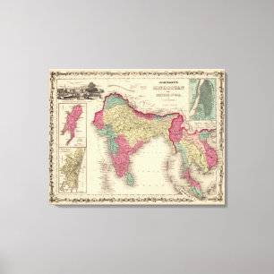 Hindostan oder britisches Indien Leinwanddruck