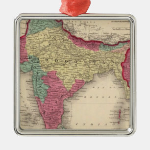 Hindostan oder britisches Indien Silbernes Ornament
