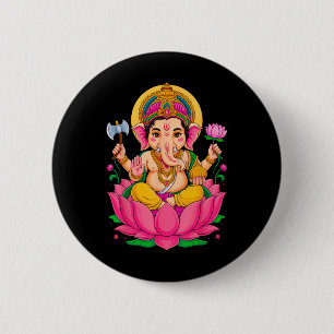 Hindou Ganesh Puja Elefantengott Indien Meditation Button