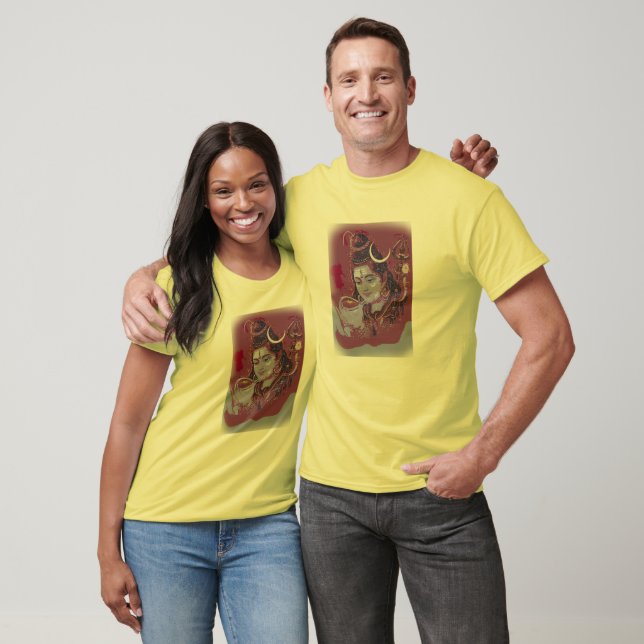 Hindou God Mahadev Shiva bénédiction T-shirt Desig (Unisexe)