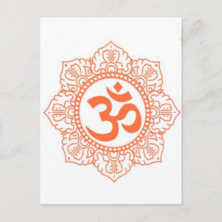 HINDU - BUDDHA SYMBOLS OM,OHM POSTKARTE