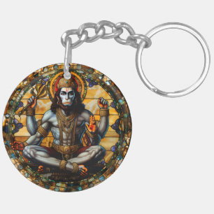 Hindu Deity Protection Hanuman, Spirituelle Energi Schlüsselanhänger