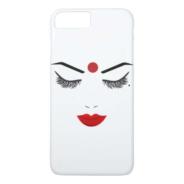 Hindu Dot Beauty Face Lashes & Packages Makeup Case-Mate iPhone Hülle (Rückseite)