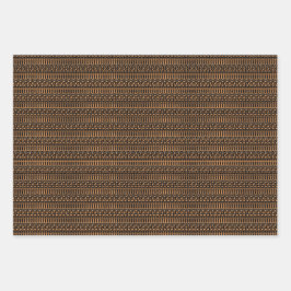 Hindu Festival Wrapping Paper Flat Sheet Set 3 Geschenkpapier Set