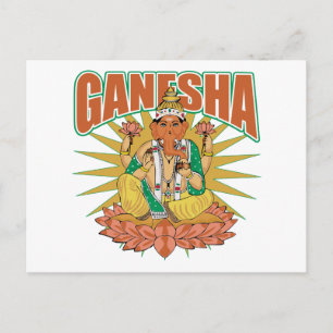 Hindu Ganesha Postkarte