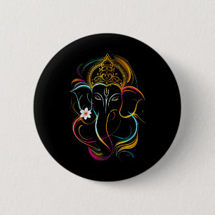 Hindu Ganesha Puja Elefantengott Indien Meditation Button