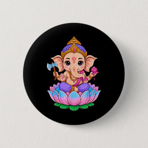 Hindu Ganesha Puja Elefantengott Indien Meditation Button