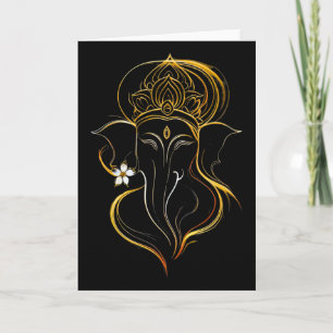 Hindu Ganesha Puja Elefantengott Indien Meditation Karte
