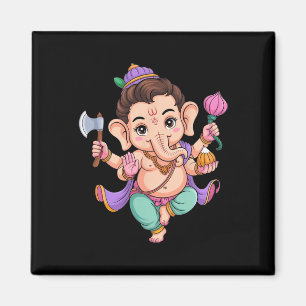 Hindu Ganesha Puja Elefantengott Indien Meditation Magnet