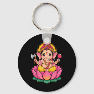 Hindu Ganesha Puja Elefantengott Indien Meditation Schlüsselanhänger