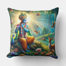Hindu God Krishna Kissen mit om Design auf der Rüc