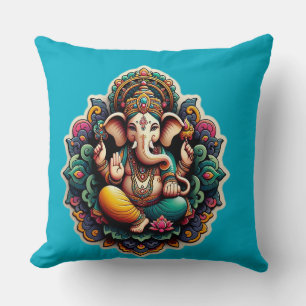 Hindu God Lord Ganesh / Ganesha Pillow Kissen