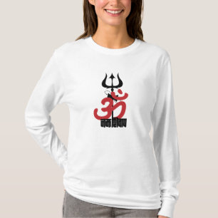 Hindu God Shiva Om Namah Shivay mit Trident OM T-Shirt