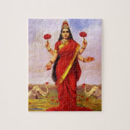 Hindu Goddess Lakshmi von Raja Ravi Varma